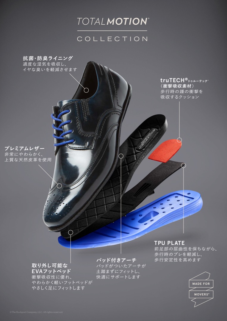 ロックポートの履きやすさの秘密は独自のテクノロジー ロックポート オンラインショップ Rockport 公式オンラインショップ